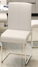 K/D Structure PU Leather Dining Chair