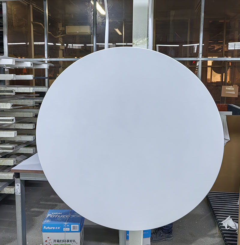 Factory supply durable eco-friendly powder coated MDF round coffee table top