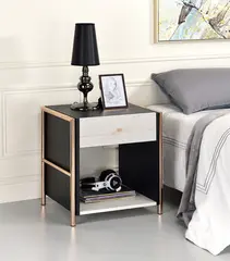 electroplated bedside table
