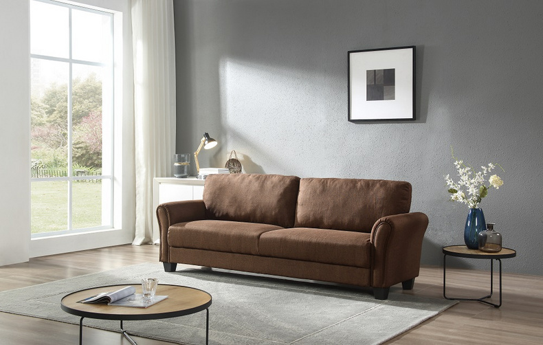 2 Seater KD living room fabric sofa