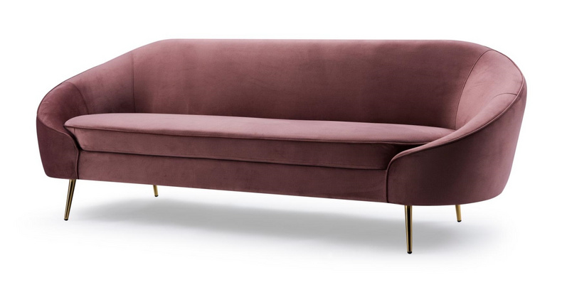 3 Seater Pink Sofa