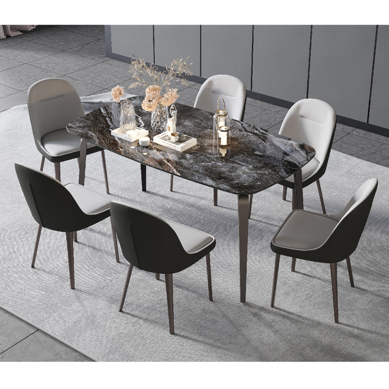 Wholesale Factory Home Furniture Modern Kitchen Dining Chair With Metal Legs