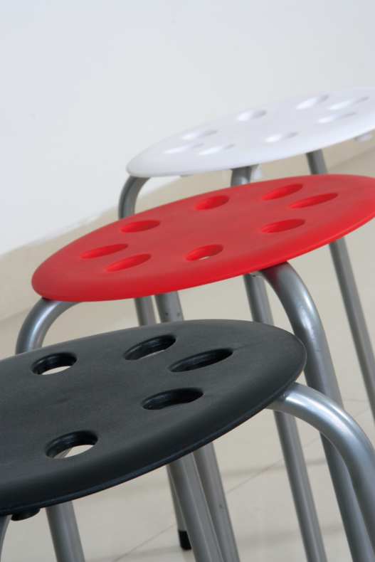 Save space plastic stool stackable