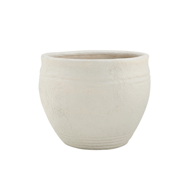 GRFC Flowerpot Ivory carve Planter Concrete Furniture