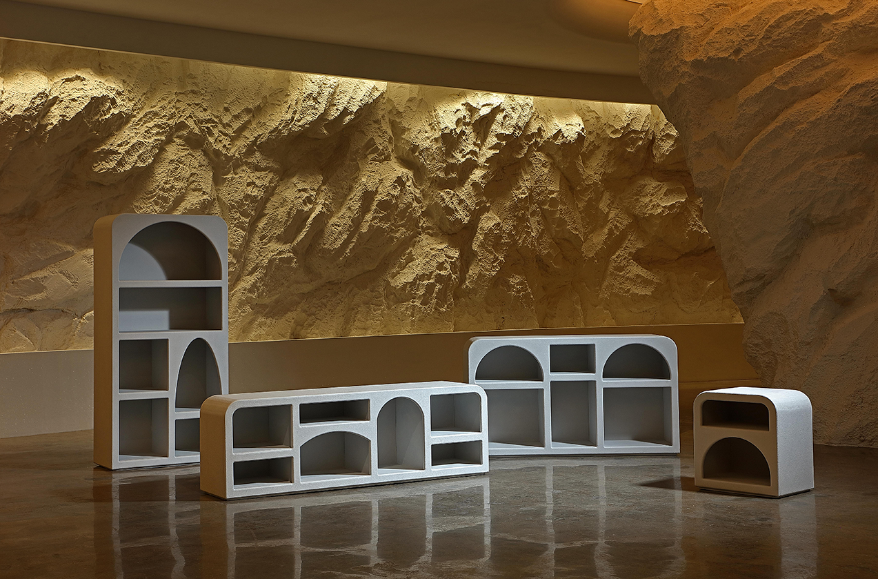 Console White Snowflake Cabinet Furniture