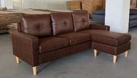 015 small leather sofa color can be customized.