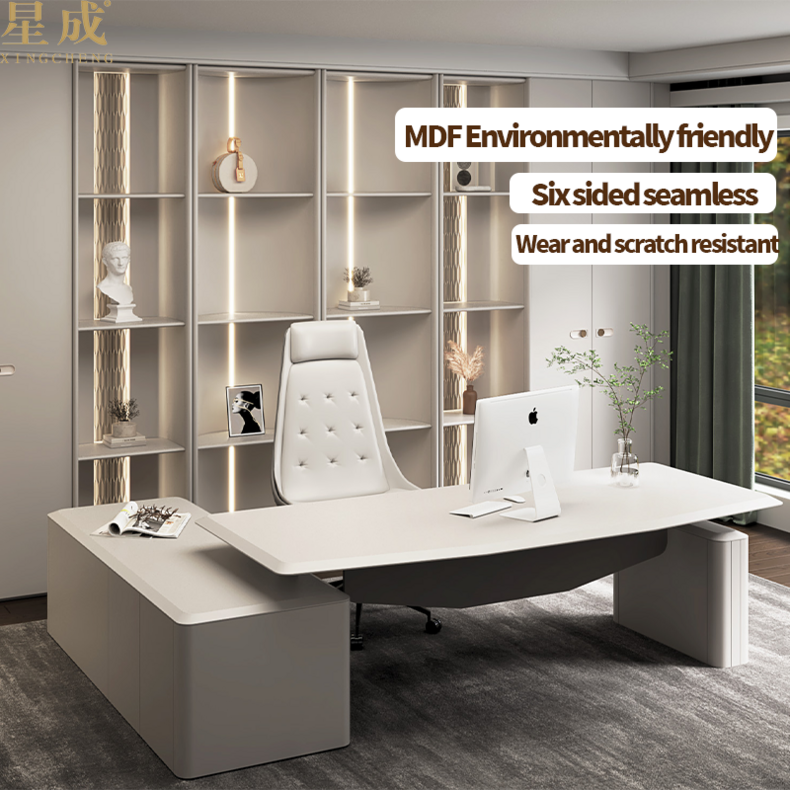 MDF mood Lifting big boss desk Environmentally friendly board