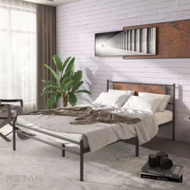 Bedroom Single Metal Bed Frame Kings Size