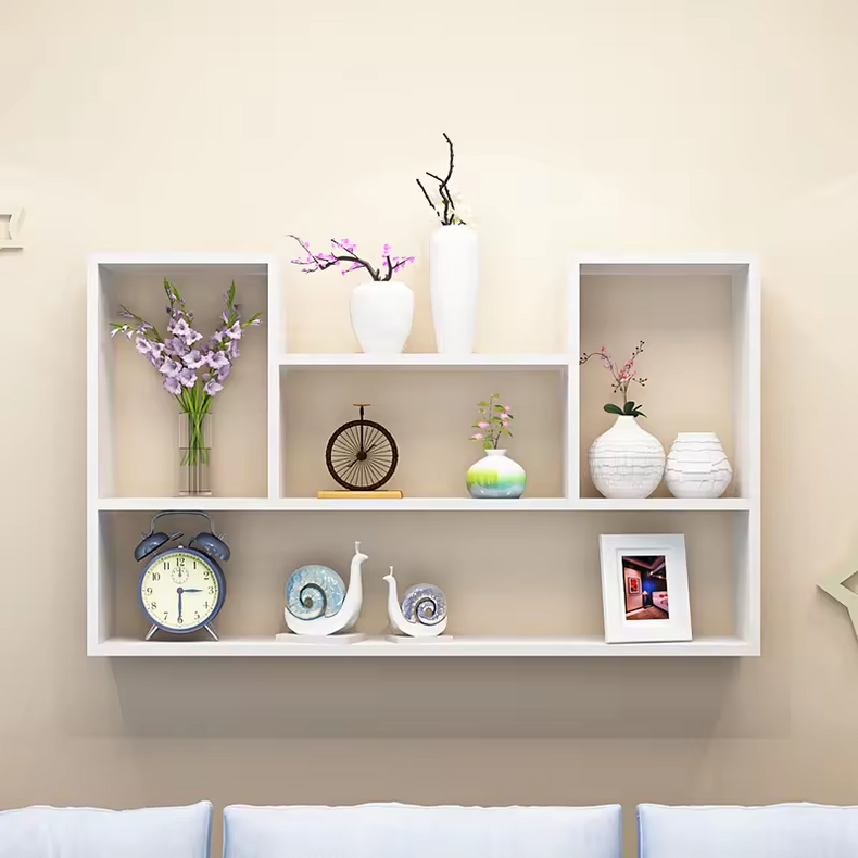 Manufacturer Supply Wooden Floating Shelves Book Storage Decor Mount Living Room Furniture