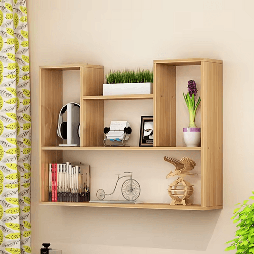 Manufacturer Supply Wooden Floating Shelves Book Storage Decor Mount Living Room Furniture