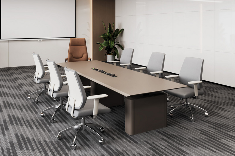 factory customized Wooden MDF Conference table Environmentally friendly electrostatic powder spraying Conference table