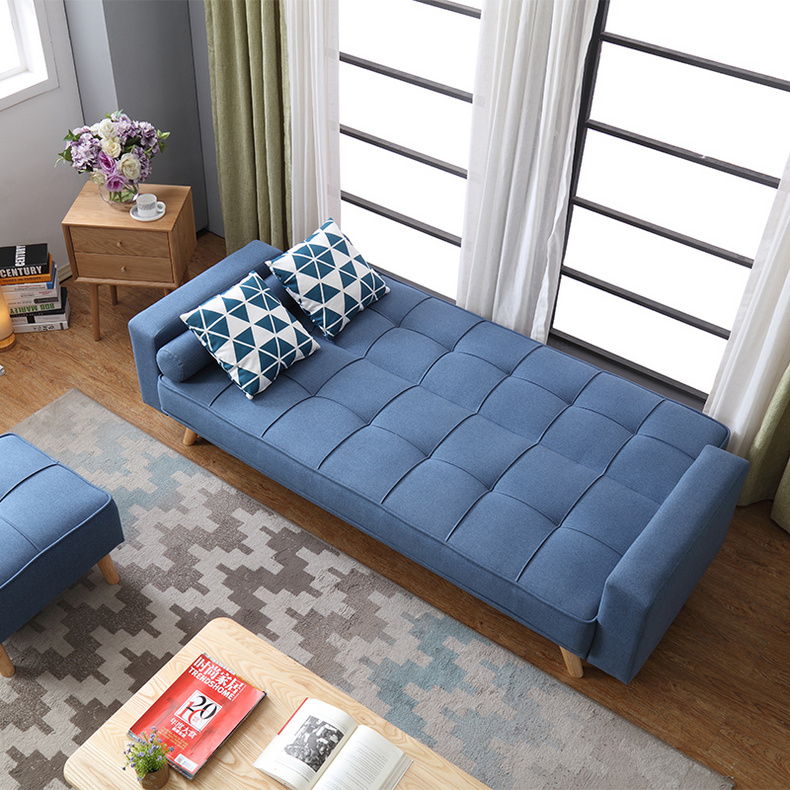 Living Room Sectional Sofa With Footrest Set Convertible Sleeper Sofa Bed