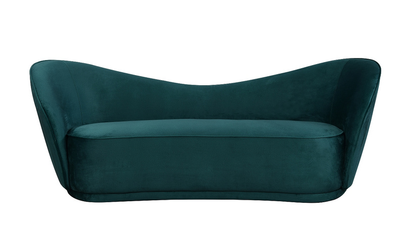 Arc Blue Fabric Sofa