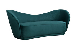 Arc Blue Fabric Sofa