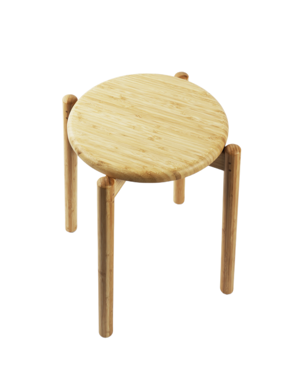 Stacking Stool in Natural Bamboo