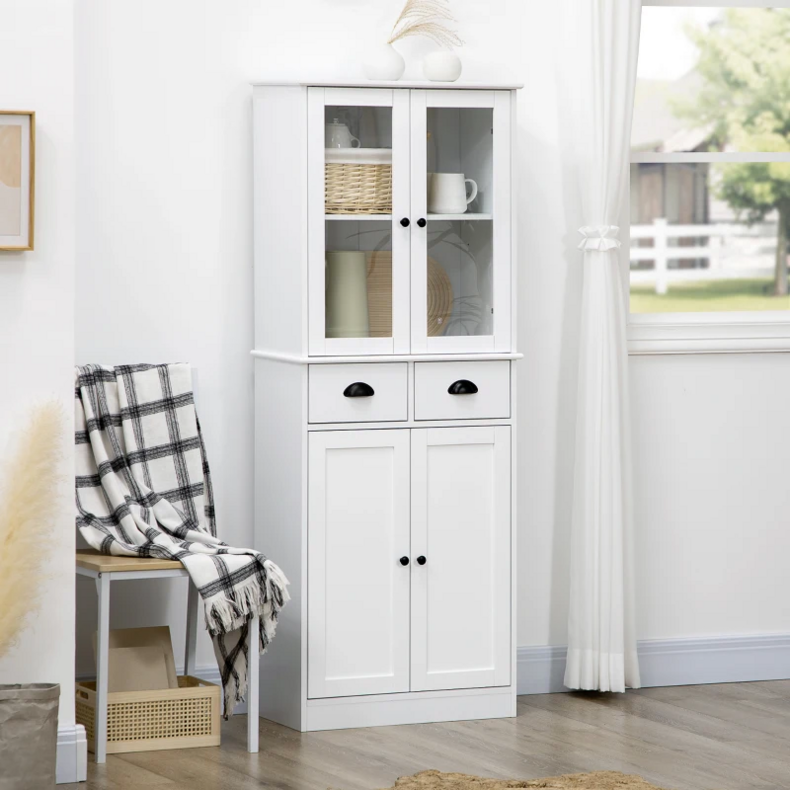 Kitchen storage cabinets freestanding wood pantry