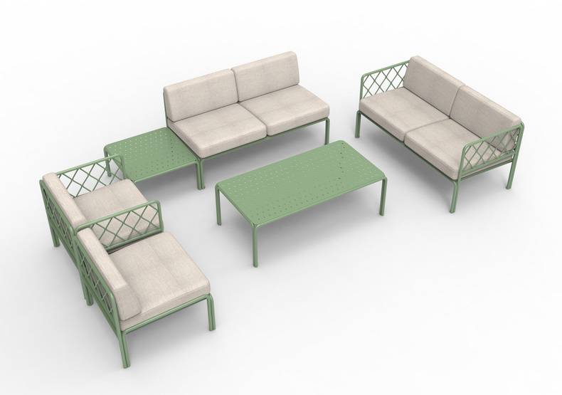 Aluminum alloy outdoor sofa