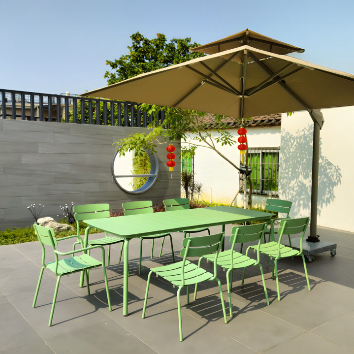 Aluminum alloy outdoor furniture tables and chairs