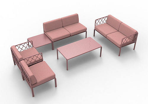 Aluminum alloy outdoor sofa