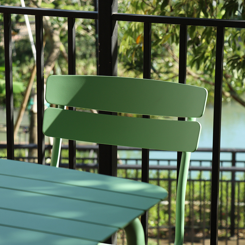 Aluminum alloy outdoor furniture tables and chairs