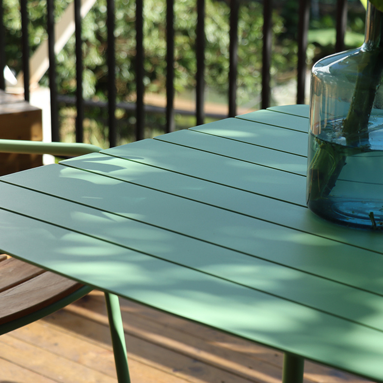 Aluminum alloy outdoor furniture tables and chairs