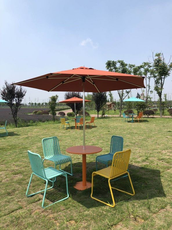 Aluminum alloy outdoor furniture tables and chairs