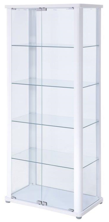 GC7672, 5- TIER GLASS CABINET