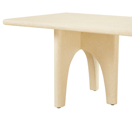 Crescent table