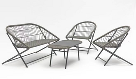 Yolanda 4pcs folding Garden set