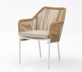 Wales alum rattan chair