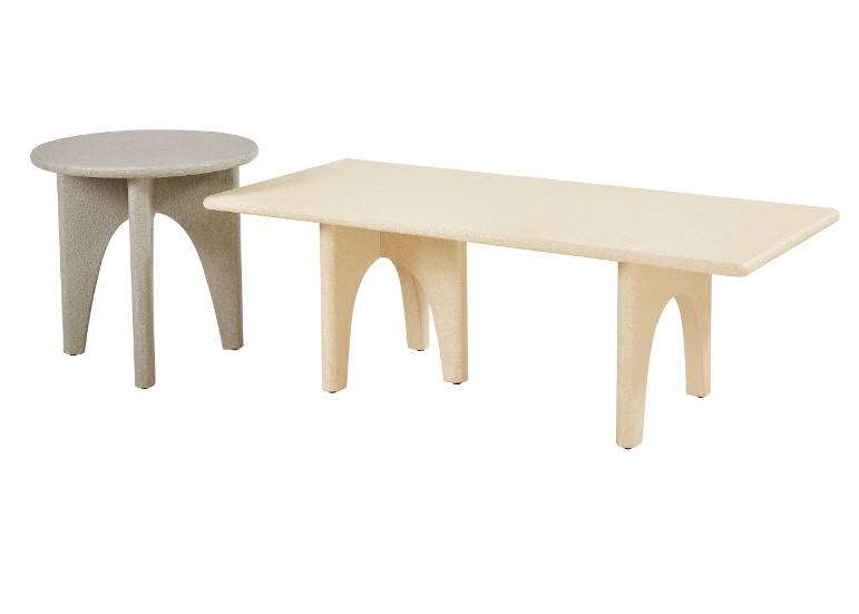 Crescent table