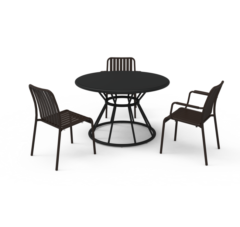 1.5m Round Table Aluminum alloy outdoor furniture tables and chairs