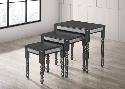 Raffa-PET Silver Nesting Table