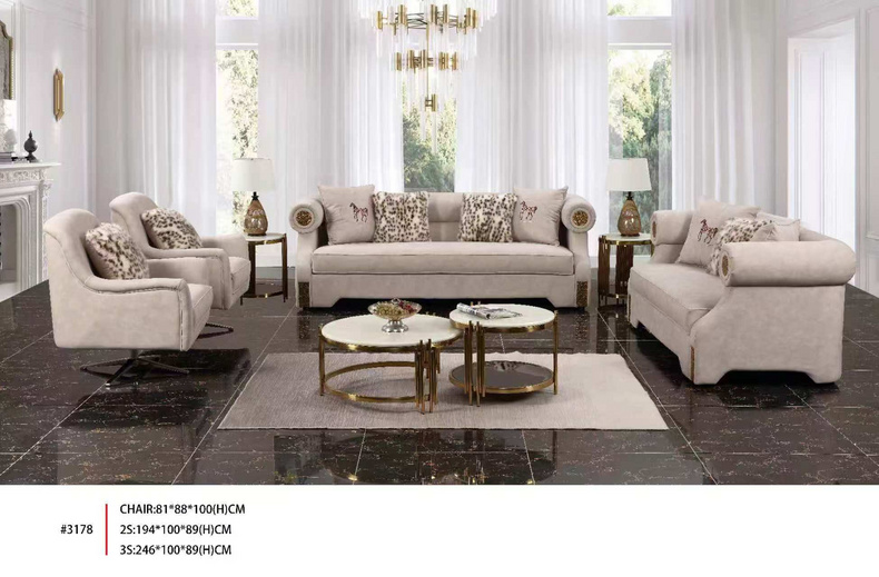 New light luxury living room sofa set