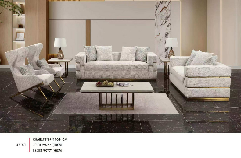 Light luxury sofa set