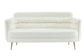 White Fabric Princess Sofa