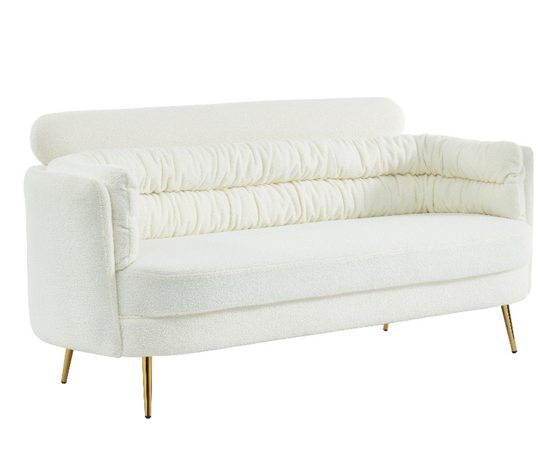 White Fabric Princess Sofa