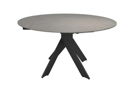 Charming Round Dining Table With Slate Inlay