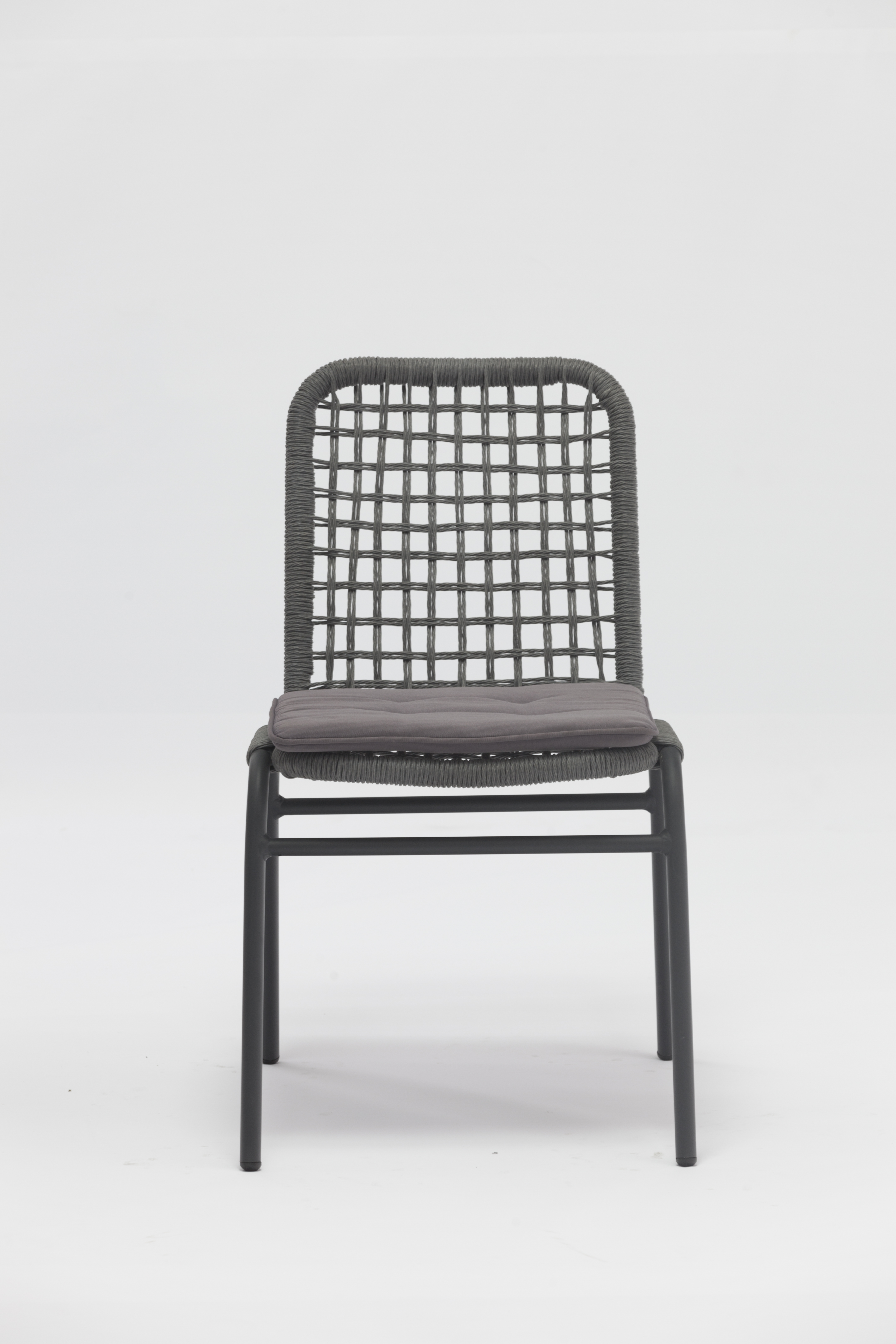 Outdoor dining stackable aluminum rattan bistro wicker chair-AD667018S