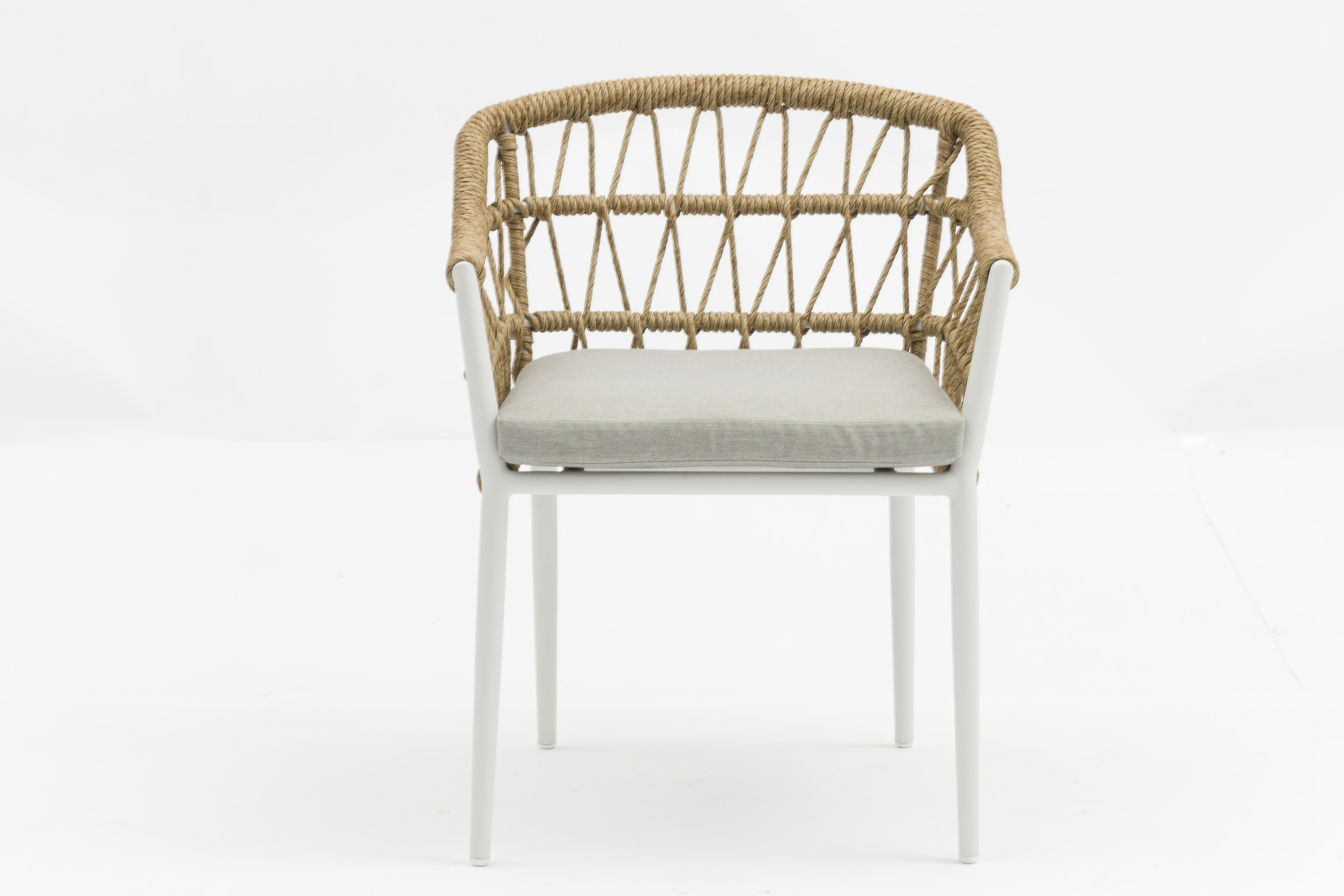 Elegant Weather-Resistant Patio Chair with Natural PE rattan Design+AD552015