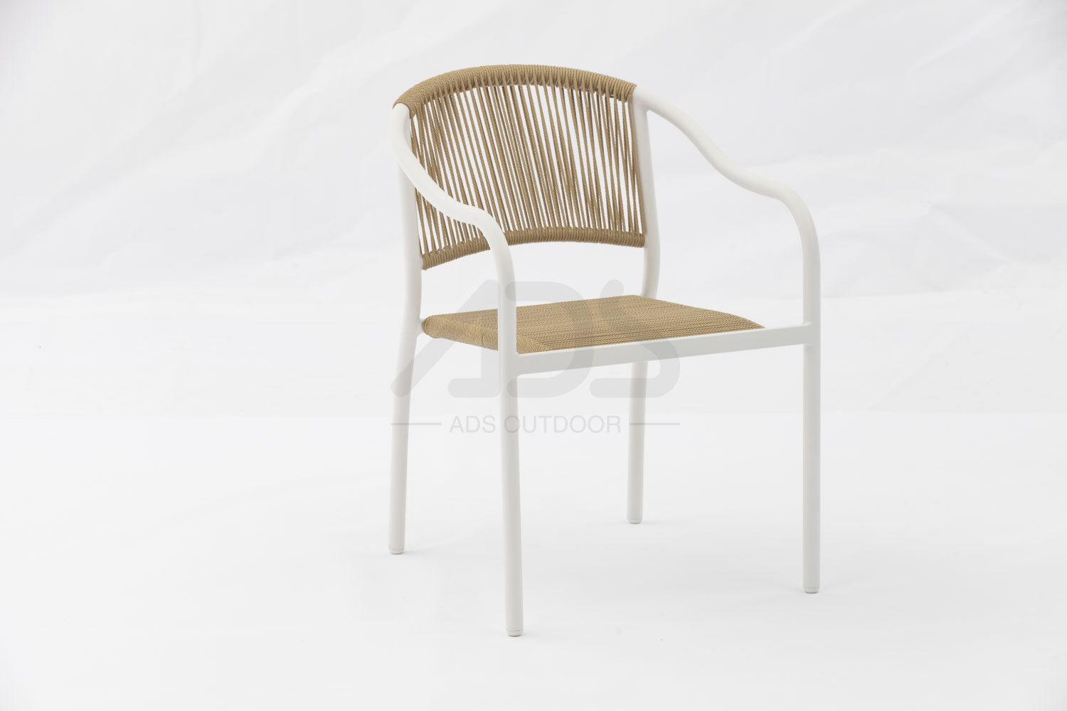 Outdoor dining stackable aluminum rattan bistro wicker chair-AD862001