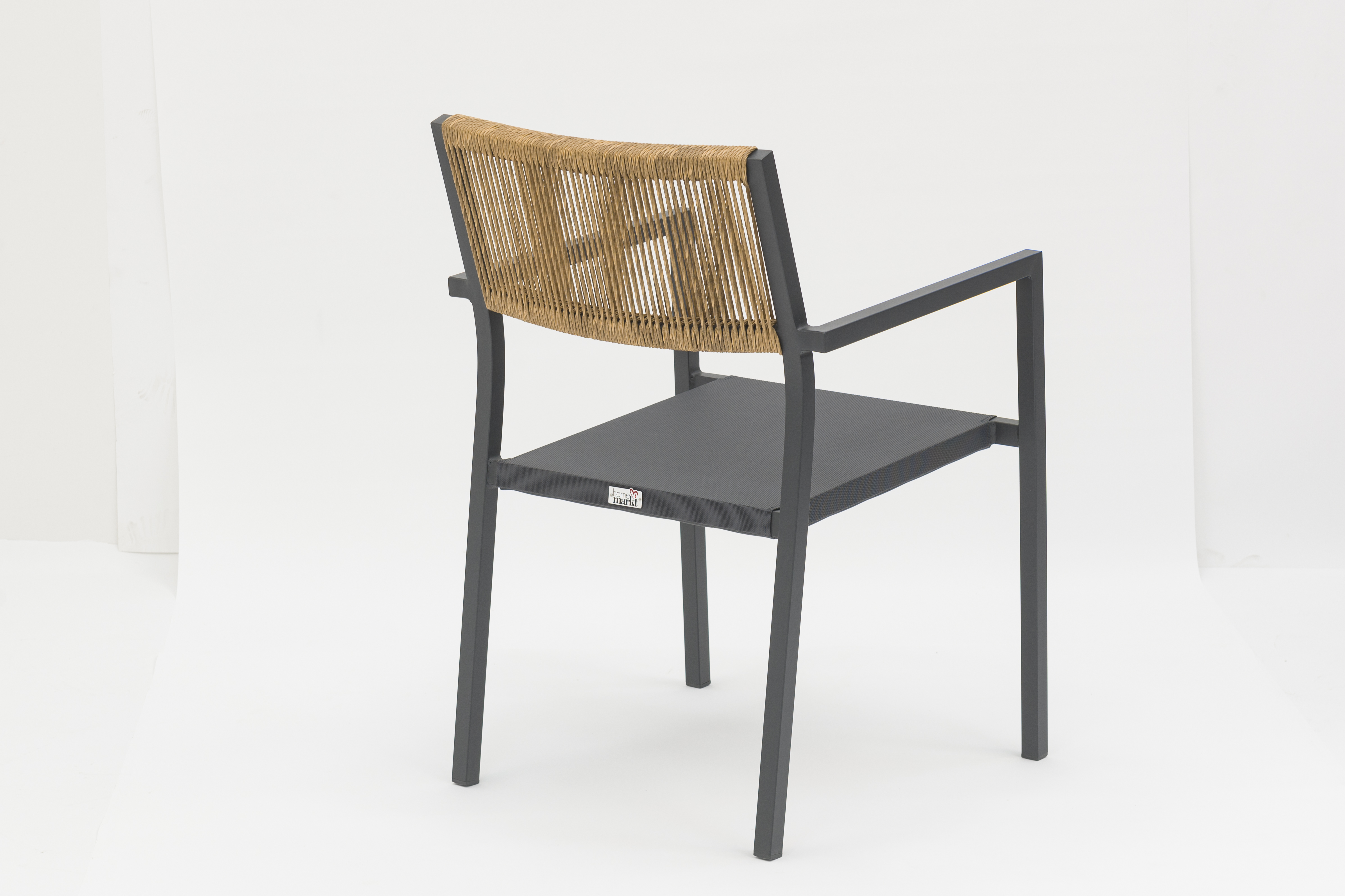 Outdoor dining stackable aluminum rattan bistro wicker chair-AD932008