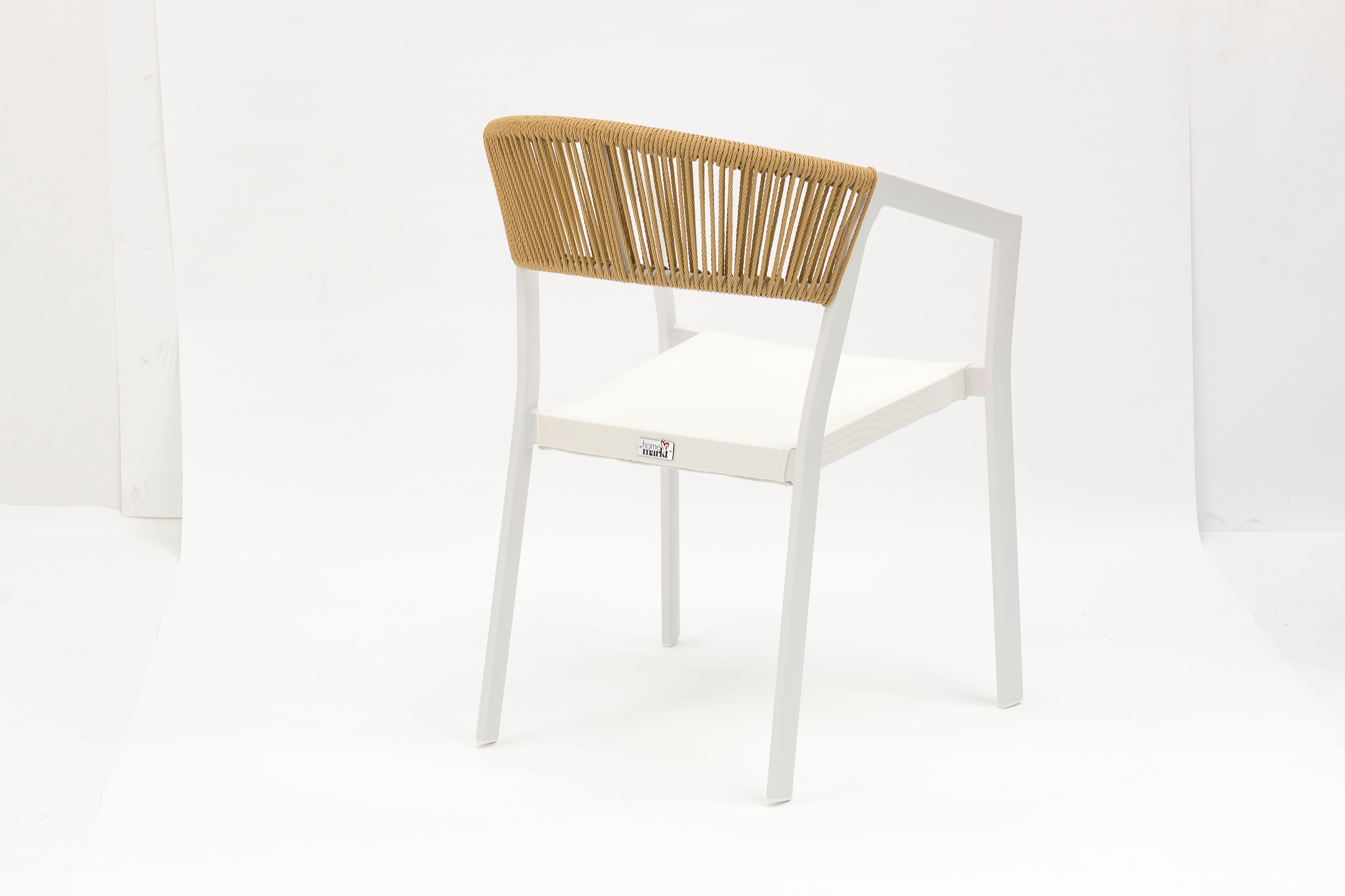 Outdoor dining stackable aluminum rattan bistro wicker chair- AD932006