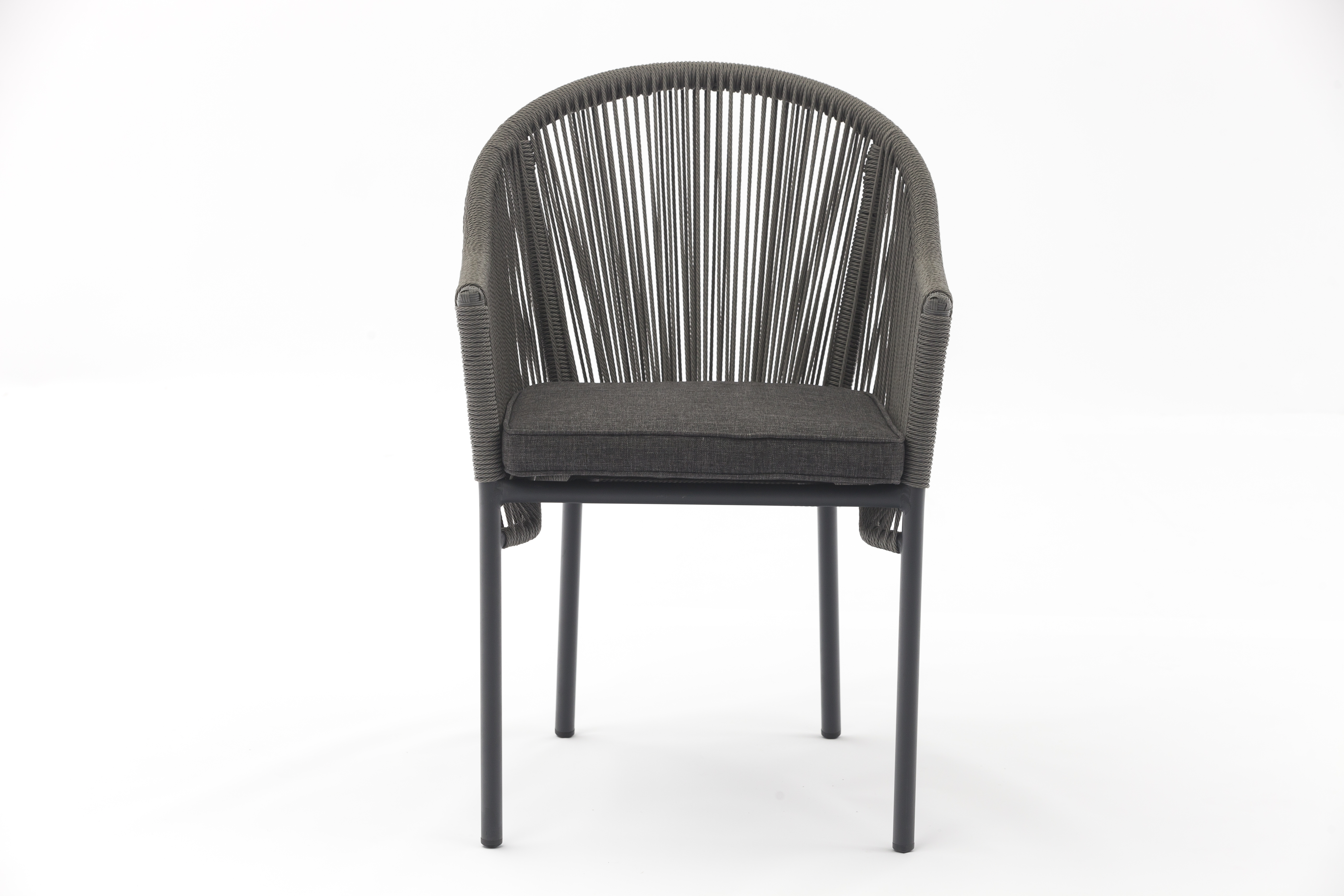 Outdoor dining stackable aluminum rattan bistro wicker chair-AD692067B