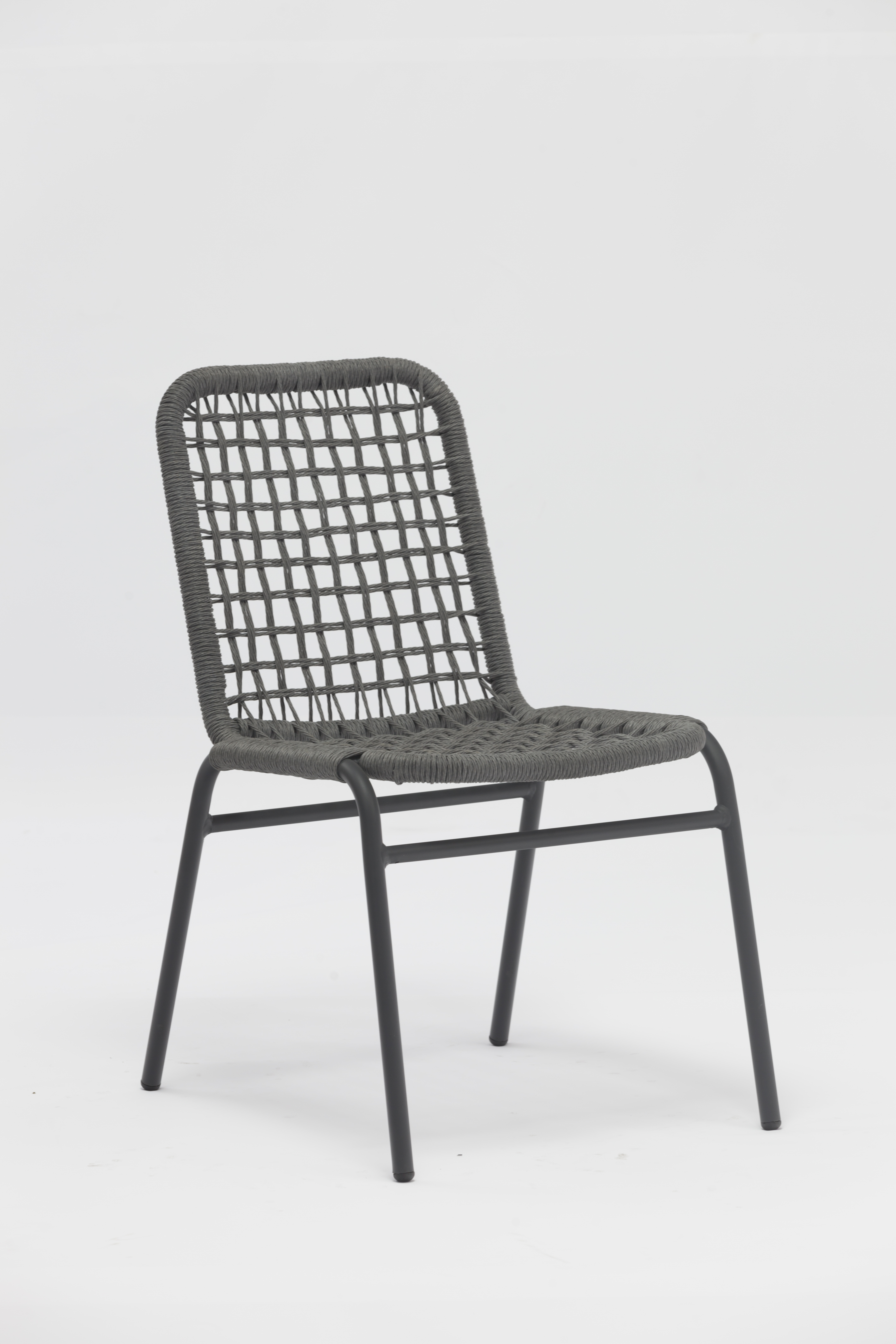 Outdoor dining stackable aluminum rattan bistro wicker chair-AD667018S