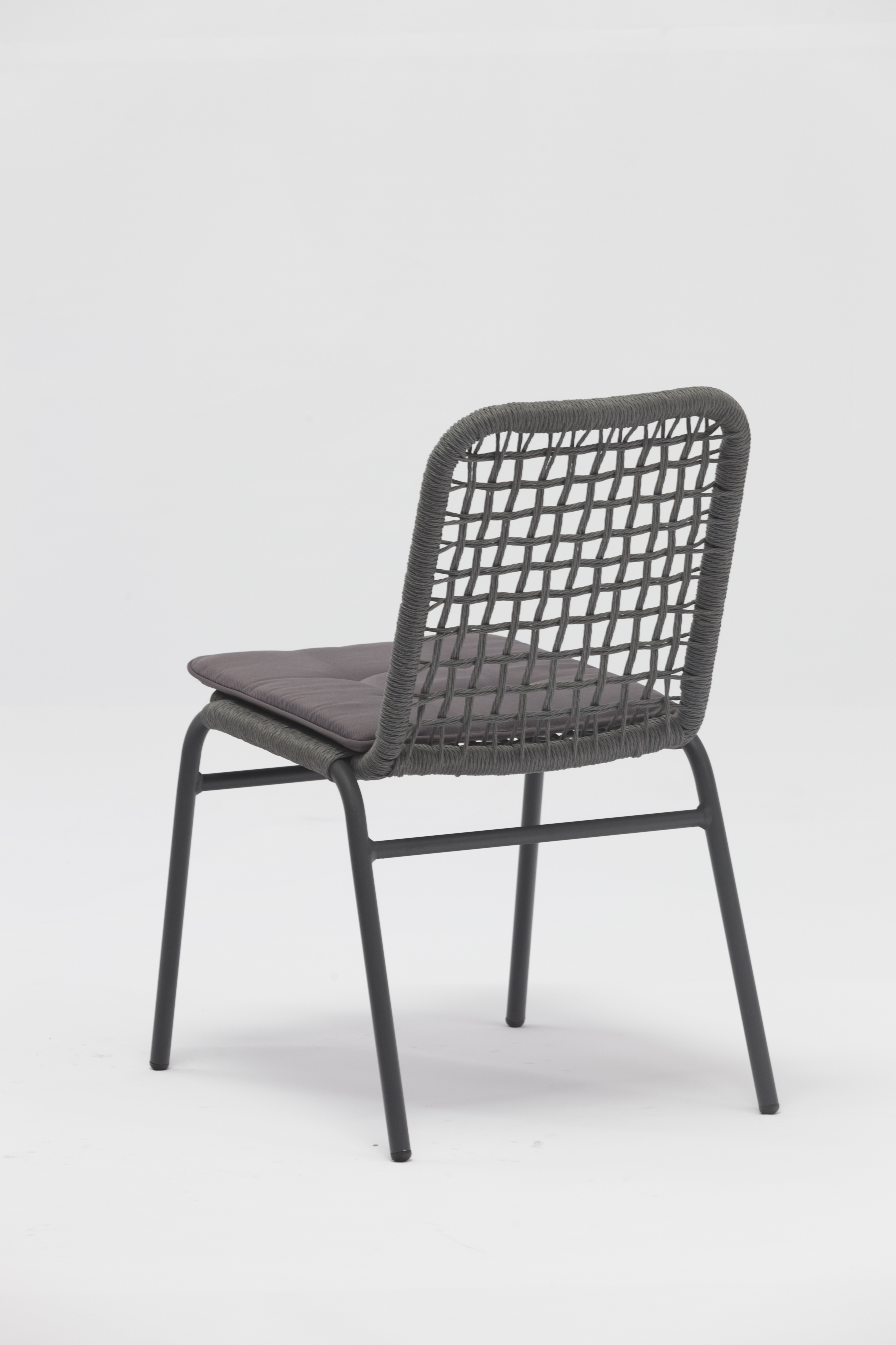 Outdoor dining stackable aluminum rattan bistro wicker chair-AD667018S