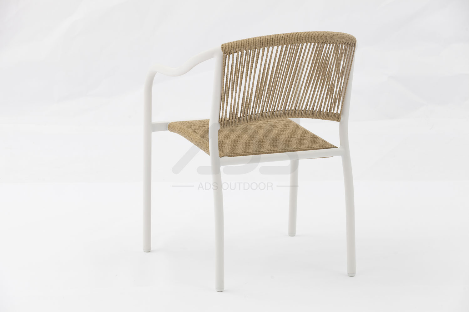 Outdoor dining stackable aluminum rattan bistro wicker chair-AD862001