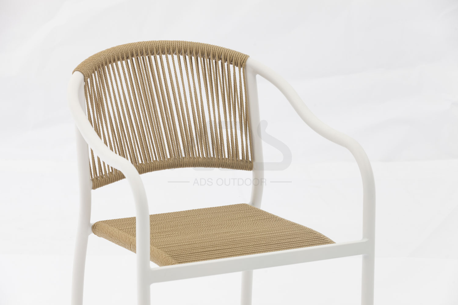 Outdoor dining stackable aluminum rattan bistro wicker chair-AD862001