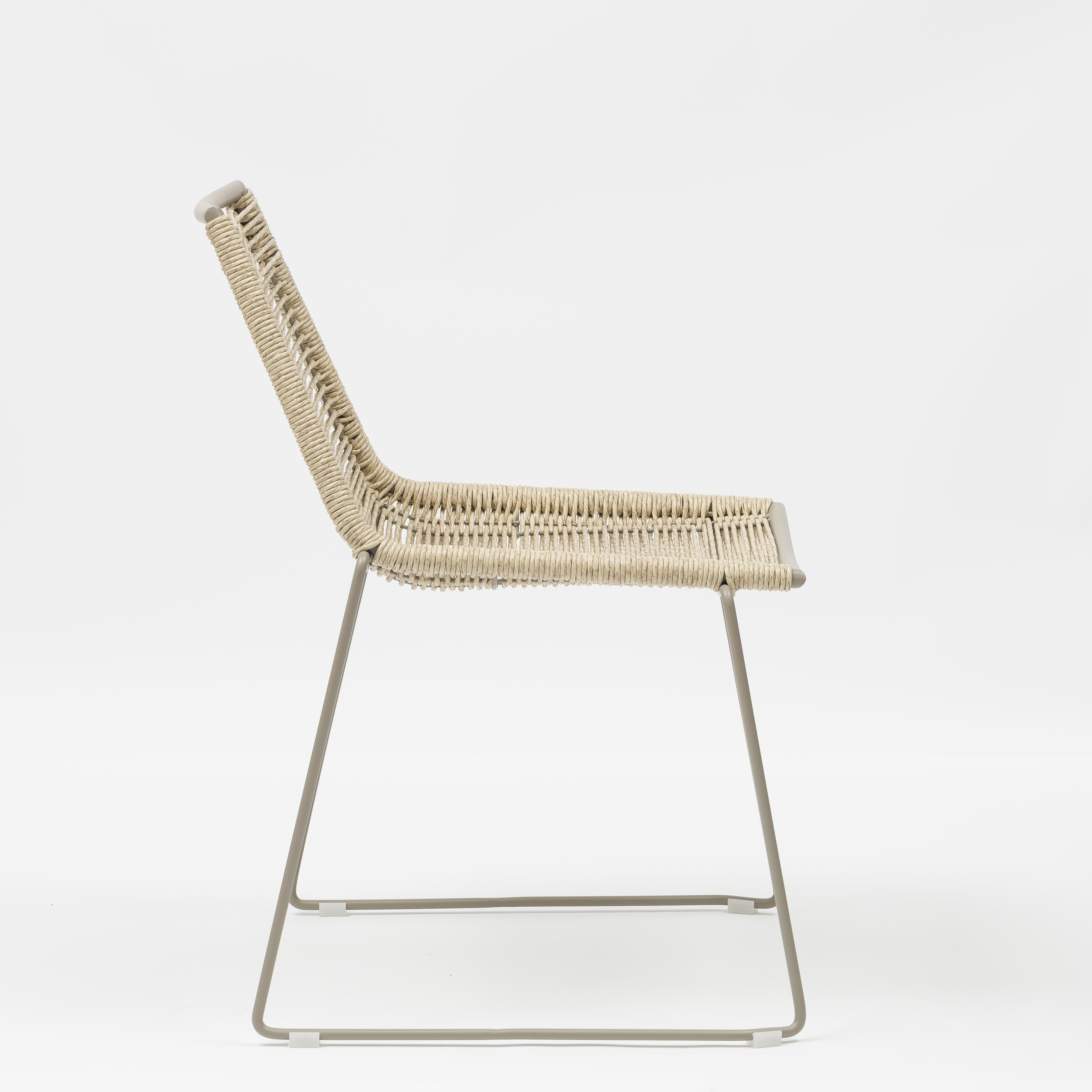 Kola Modern Steel Frame Wicker Outdoor Chair for Patio Dining - AD722030