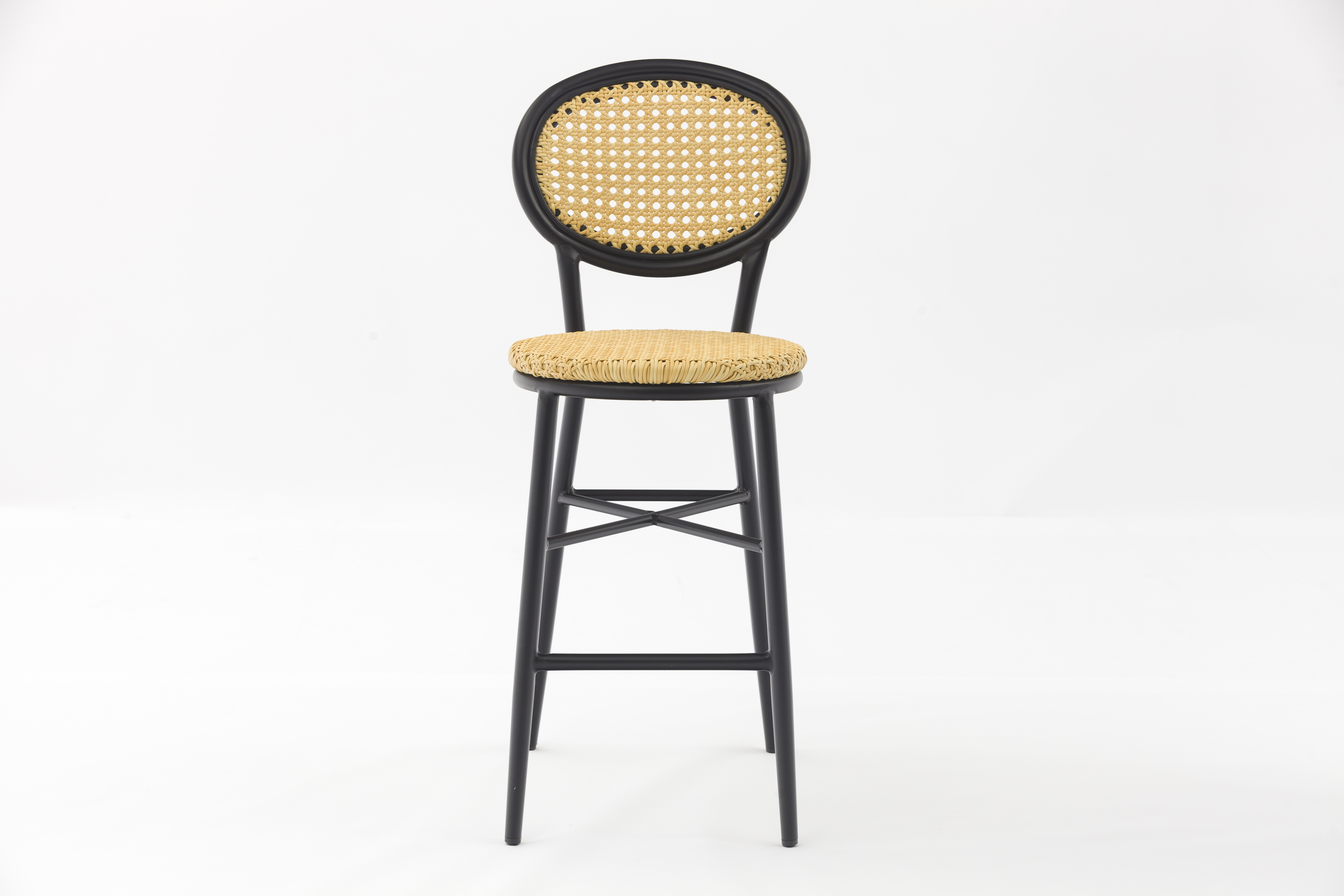 Stylish Outdoor Aluminum PE Rattan Bar Chair – Elegant and Durable Design+AD642072B